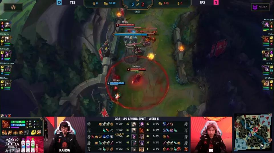 fpx2-10翻盘,fpx豪取六连胜