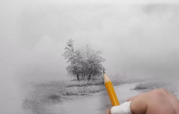 素描风景画基础教学,素描画法风景基础教程