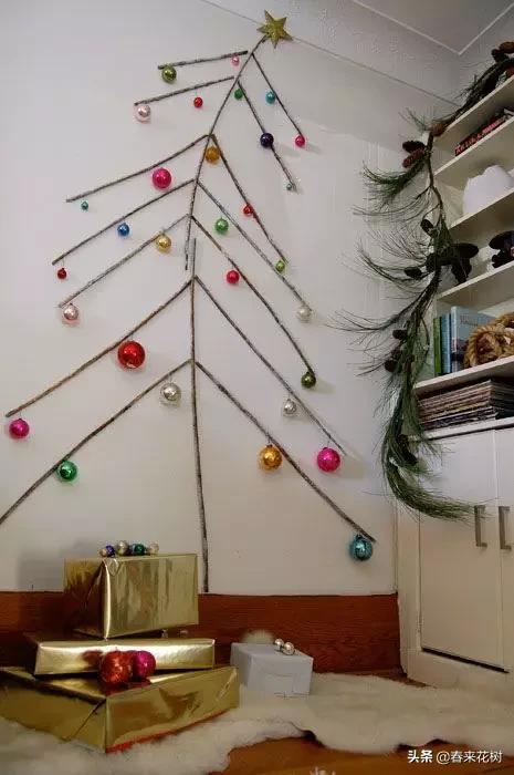圣诞树是圣诞节的必备装饰,圣诞节最简单装饰