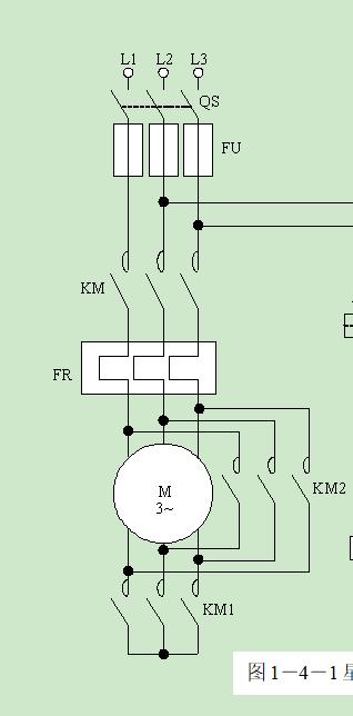 用时间继电器控制星三角启动线路,时间继电器控制电机星三角