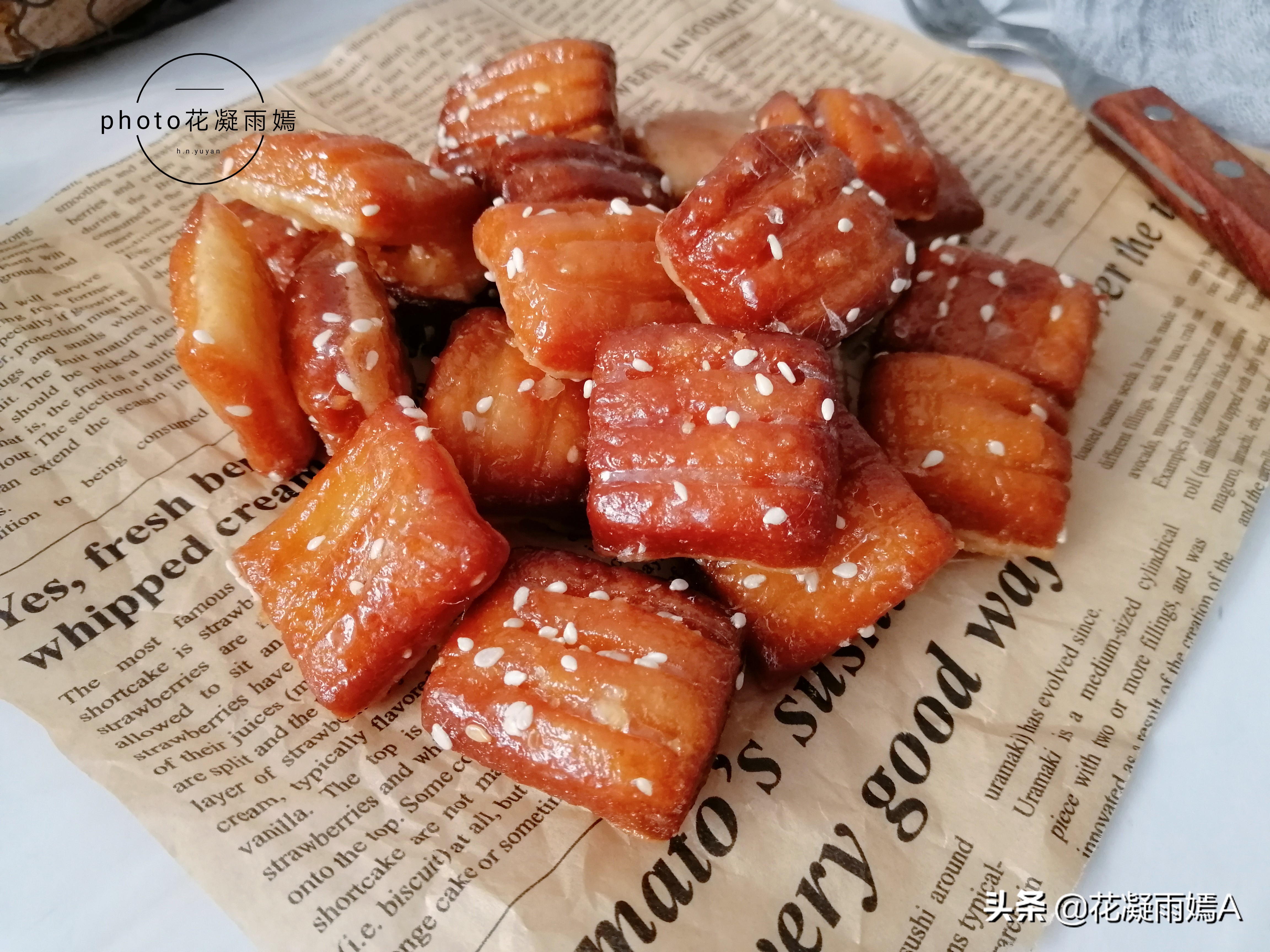 北方美食蜜三刀怎么做,家庭自制蜜三刀点心