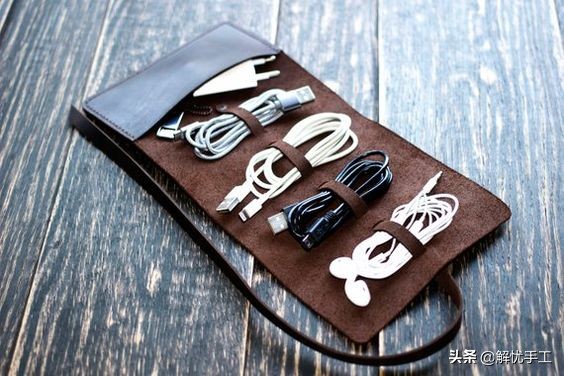 手工编织耳机收纳包,声阔耳机收纳包