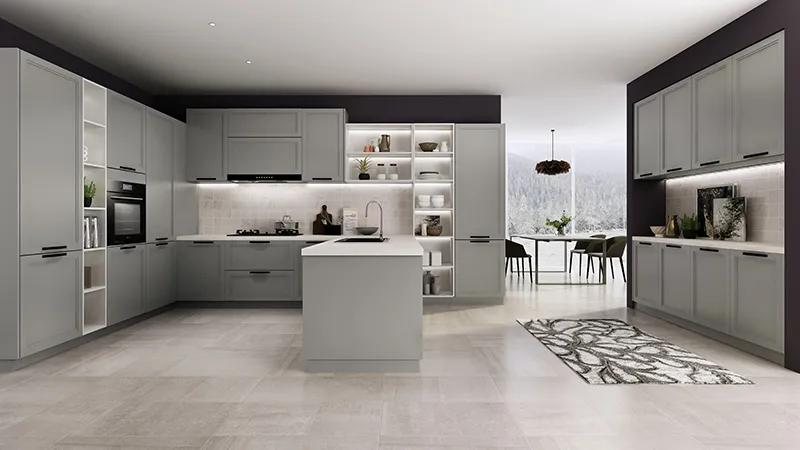 3平卫生间墙砖和地砖怎么配色,深灰色地砖白色墙砖橱柜如何配色