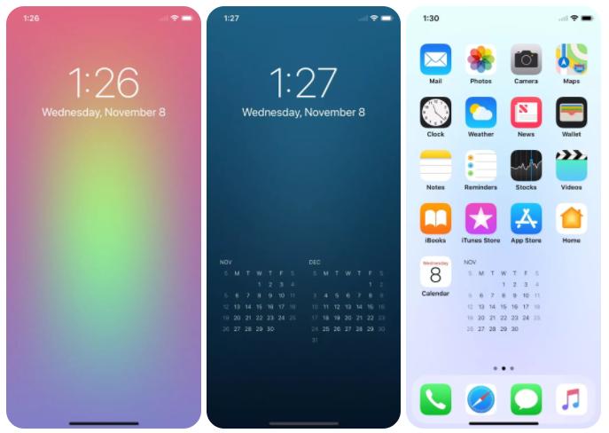 ios16设置好看的纯色壁纸,ios纯色壁纸演示