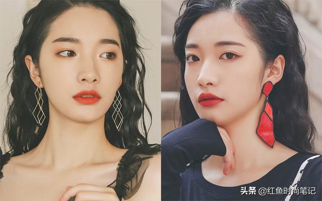 肉脸方脸适合什么发型,肉脸耳饰