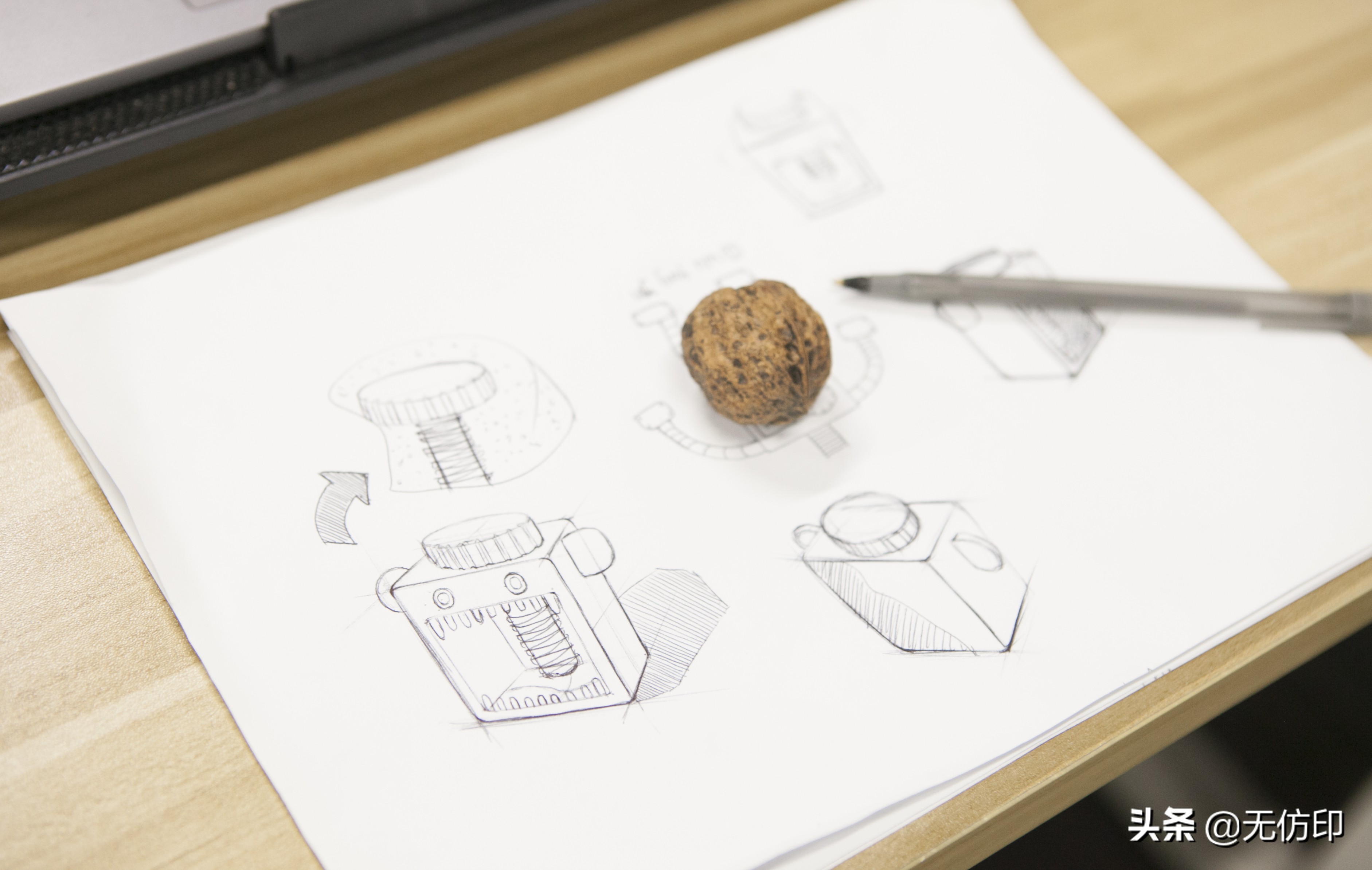 夹核桃设计,创意核桃设计