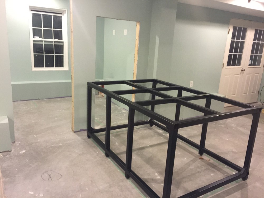 经典海水礁岩生态缸分享，180×120×60厘米三面观赏海缸