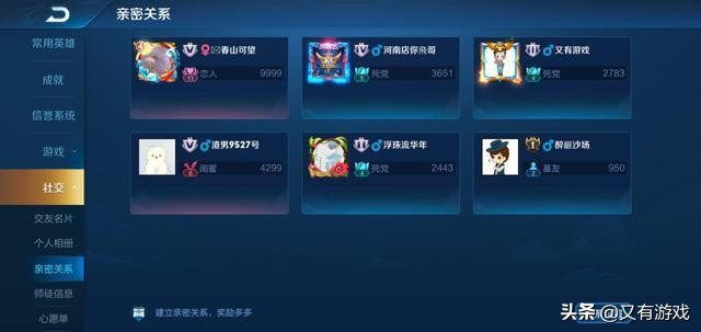 王者荣耀开黑昵称,王者荣耀亲密度17级说明了什么