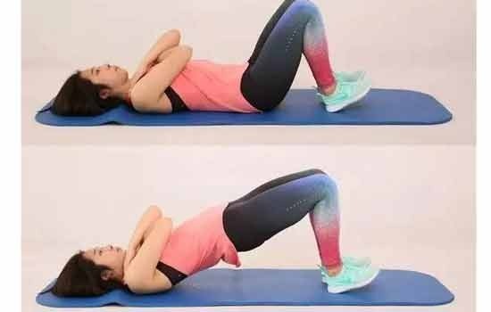 女性健身细腰翘臀的动作,健身女神练出完美腰臀