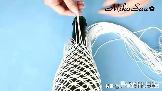 编绳杯套,编绳防烫杯套