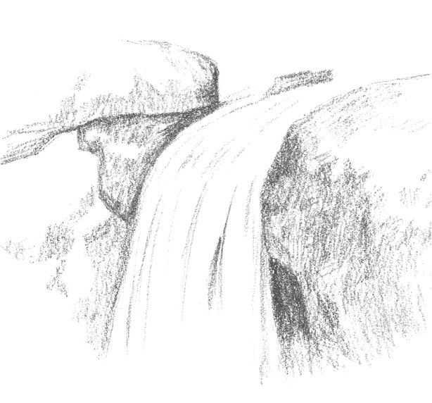 初学者画山石的方法,山水画入门基础画法