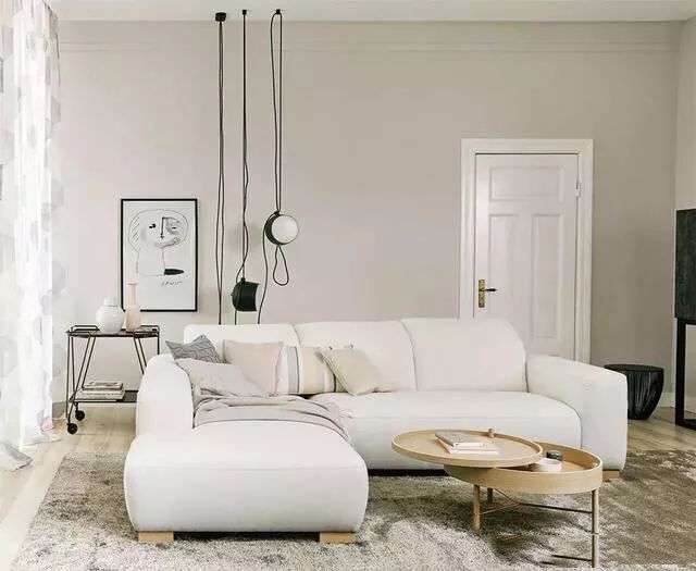 大白墙色系搭配图家具,大白墙装修全屋颜色搭配