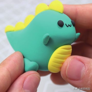 轻黏土可爱又简单的捏法,做一个简单可爱的小萌物用粘土捏