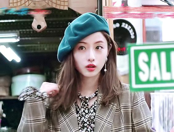 石原里美同款藏青色贝雷帽,石原里美樱桃红贝雷帽穿搭