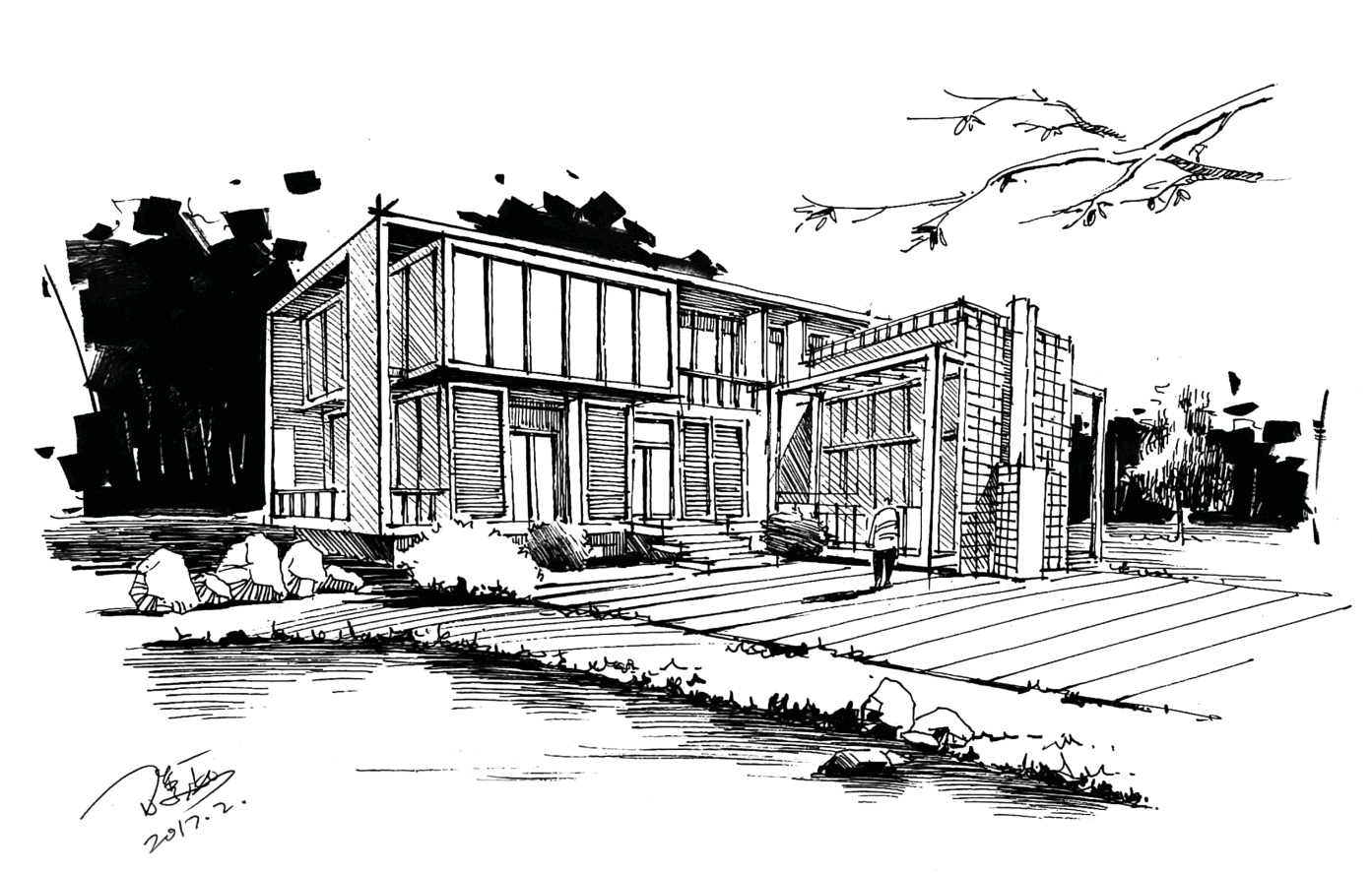 大师级绘画树的画法,树的简单绘画