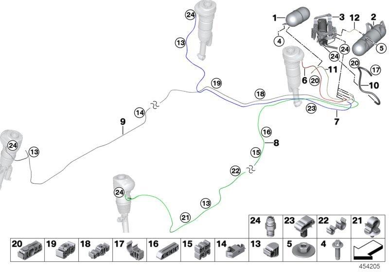 宝马7系后减震器漏气怎么检查,宝马7系空气减震漏气修复全过程