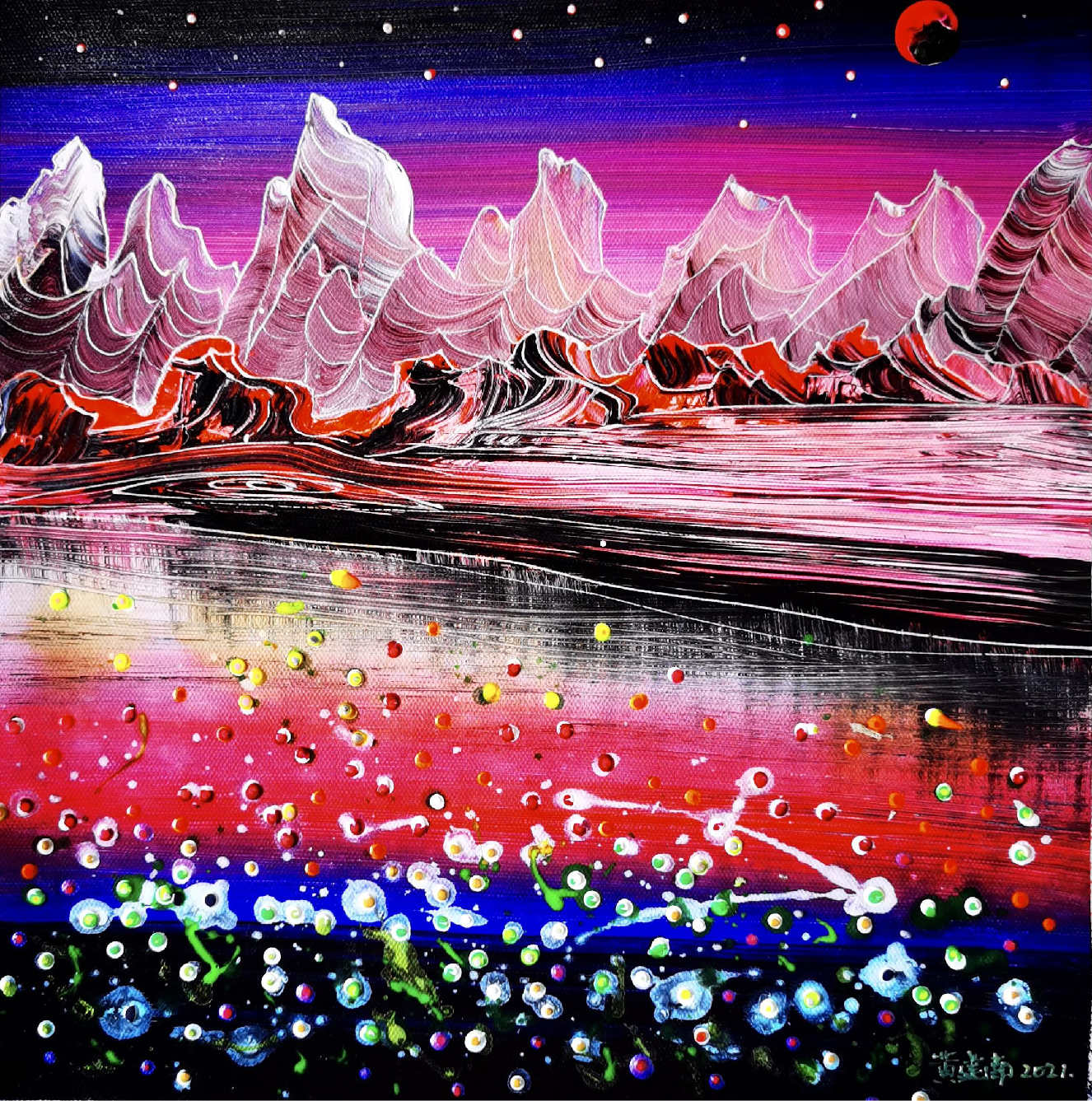 用画笔架起沟通桥梁“一带一路”人文与自然之美黄建南艺术展开幕