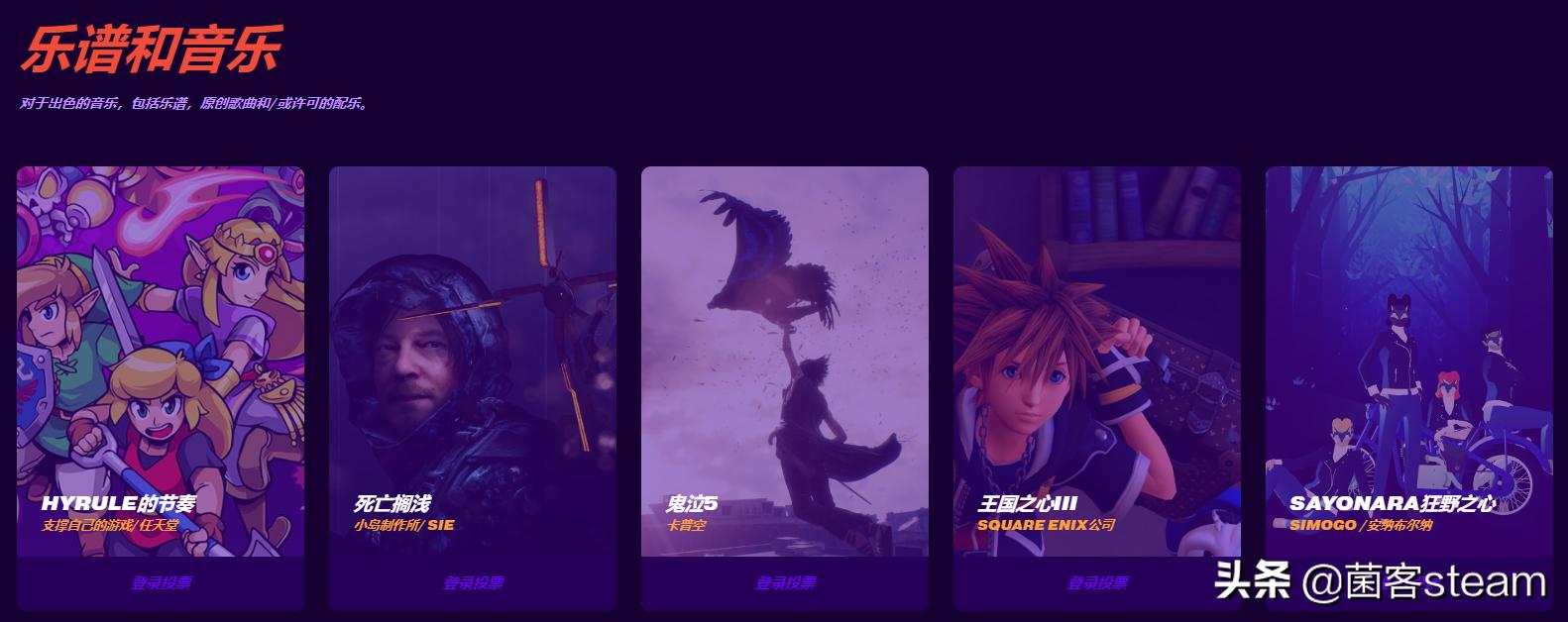 2020年公认最好游戏,2019年最佳游戏提名