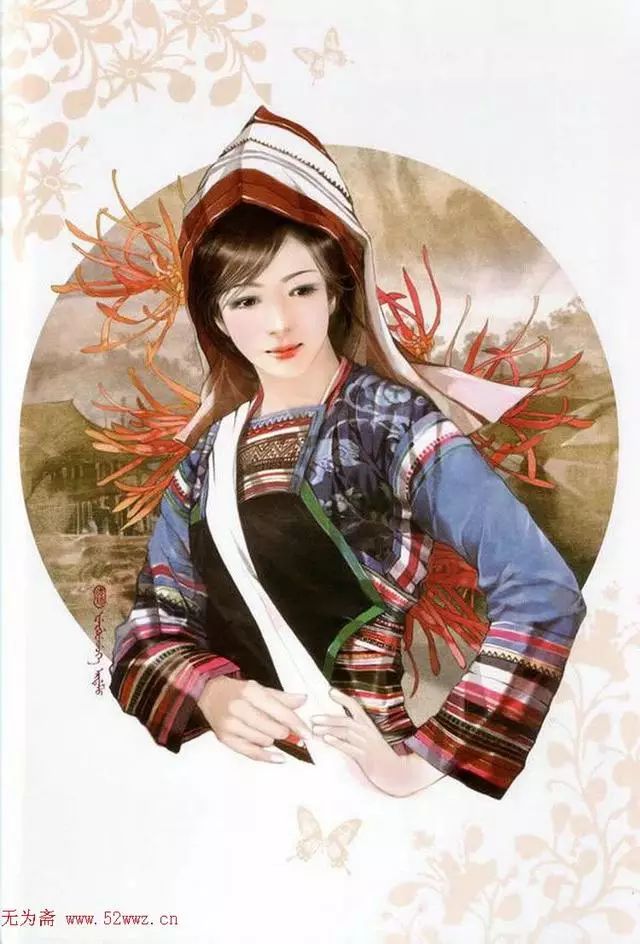 古代女性人物画欣赏,古代四大美女画欣赏图