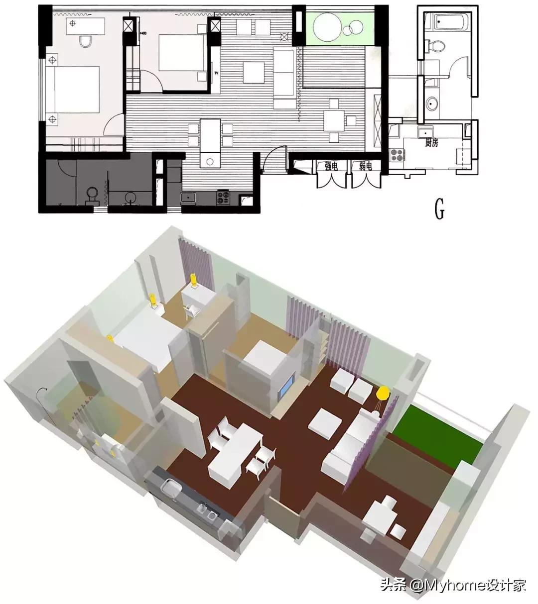 小户型全套布局,小户型空间布局图