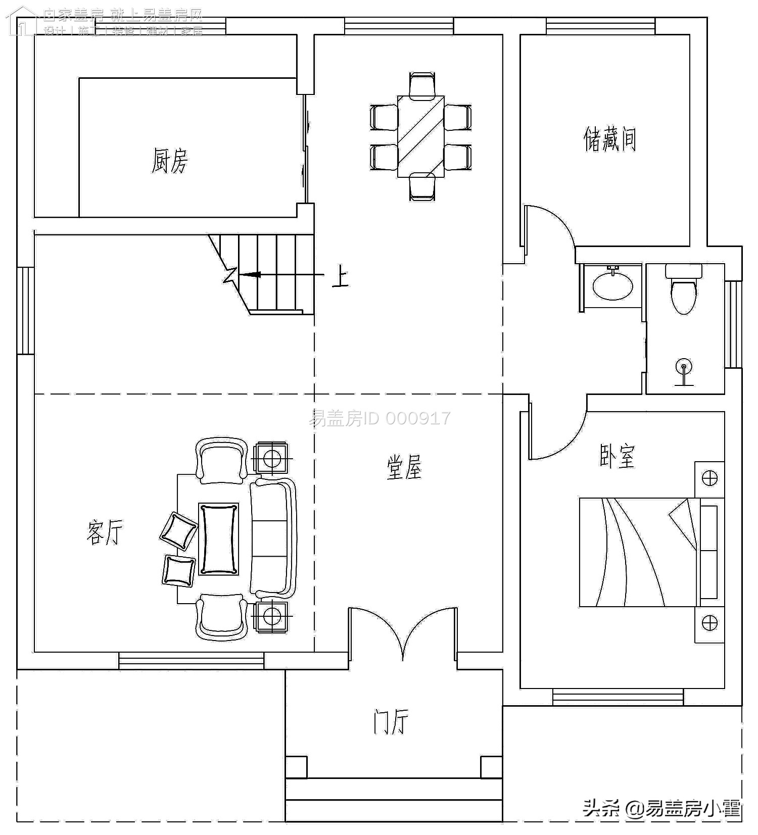 农村自建房2层欧式别墅设计,面宽10米欧式风格二层小别墅