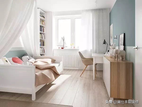 北欧简约三房风格装修,北欧儿童房颜色搭配