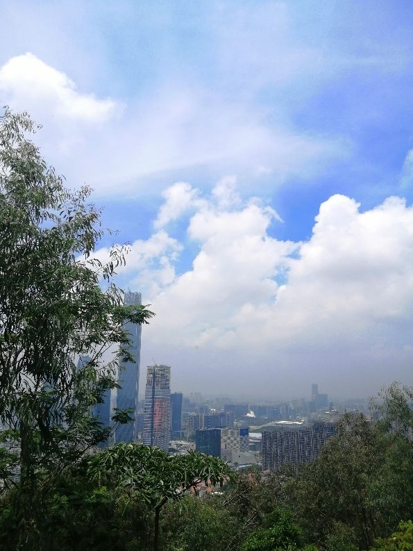 东莞旗峰公园掠影,东莞旗峰公园大体俯视图片