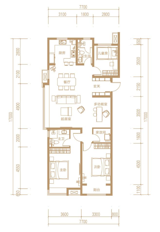 南中环保利东郡介绍房型,太原南中环保利东郡