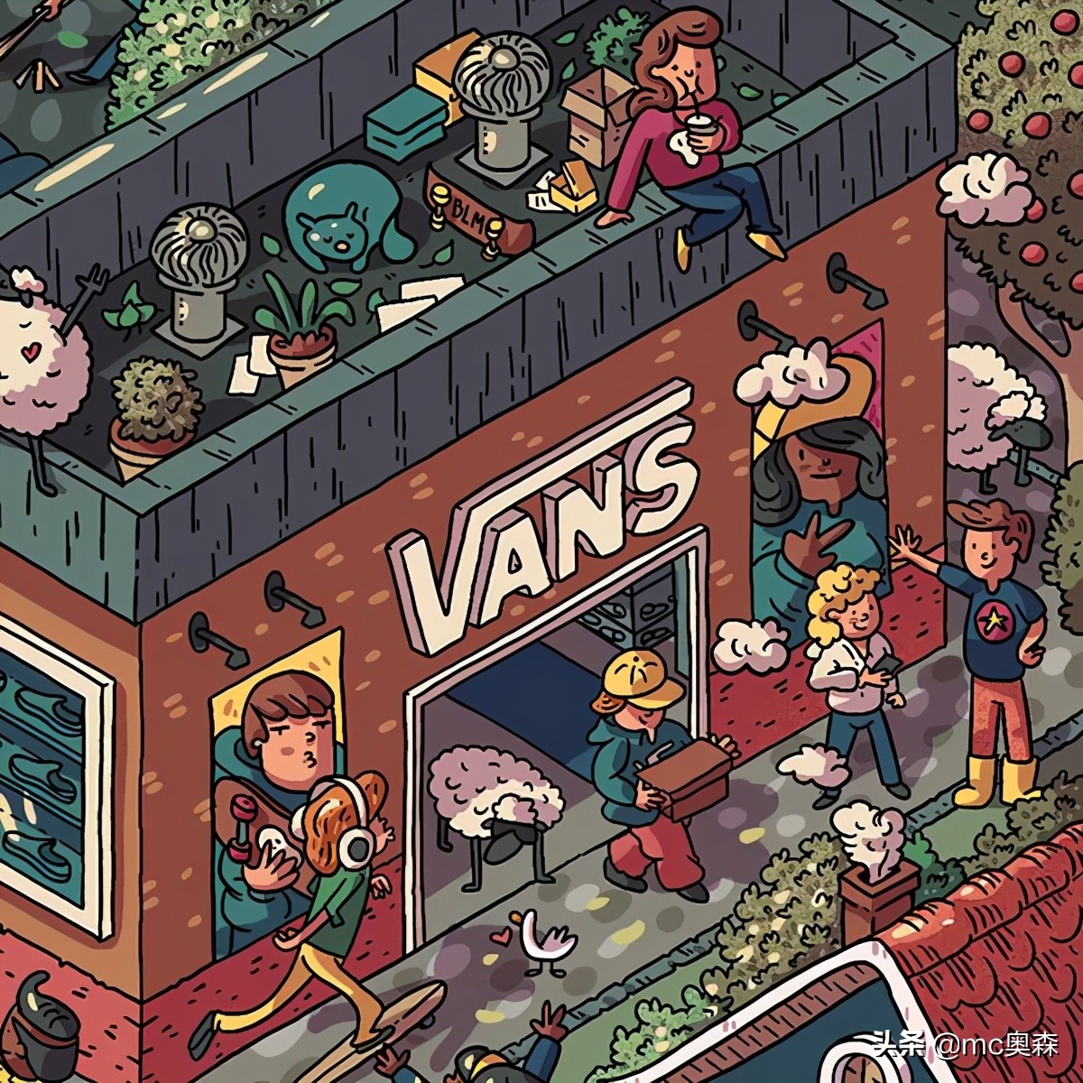 简单又能让人眼前一亮的插画配色,一组很有视觉震撼力的插画作品