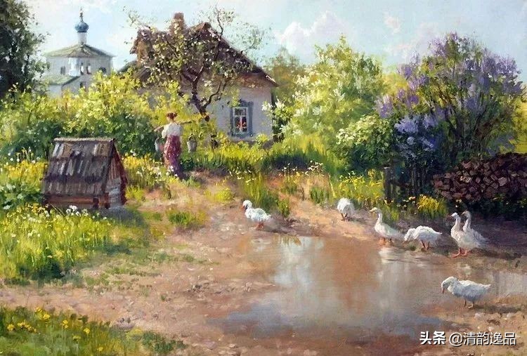 俄罗斯画家经典油画风景作品欣赏,俄罗斯艺术家尤金油画