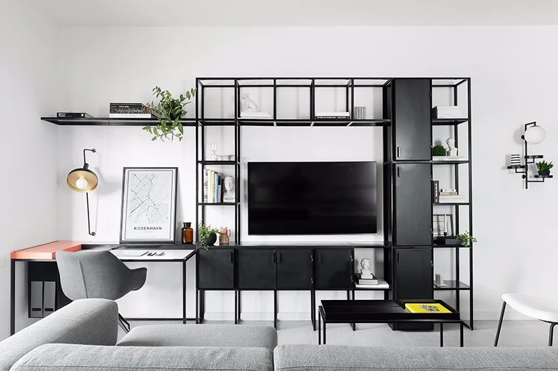 黑白灰loft小公寓,黑白现代小公寓