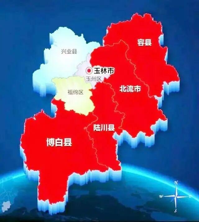 中国地图广西玉林,中国玉林市地图