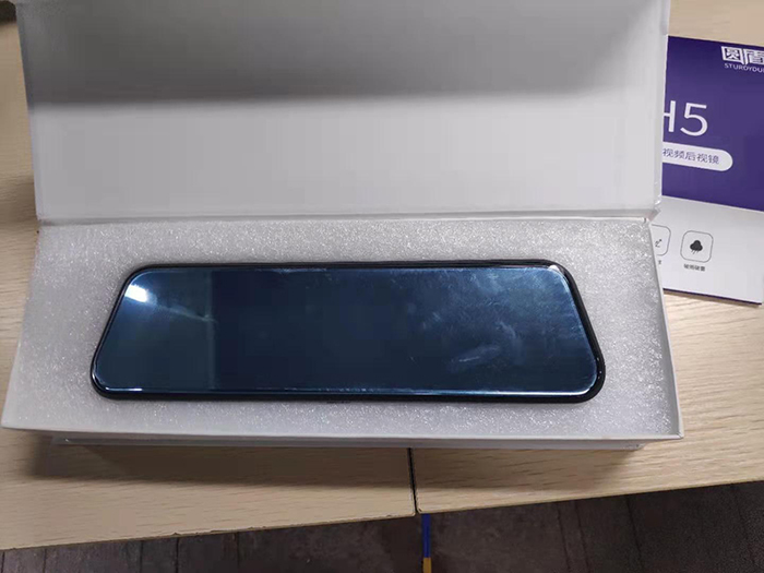 启辰安装圆盾AI智能视频后视镜安装作业，透雨透雾防眩目