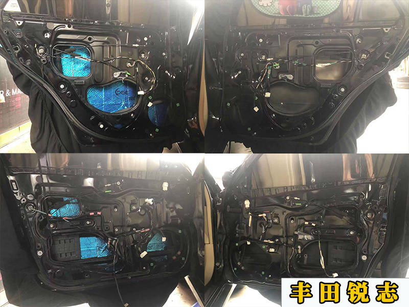 丰田13款锐志改装高音升降喇叭,锐志音响处理器