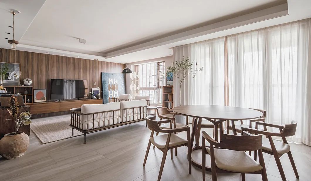 原木风让简约更有格调,现代简约和原木风混搭