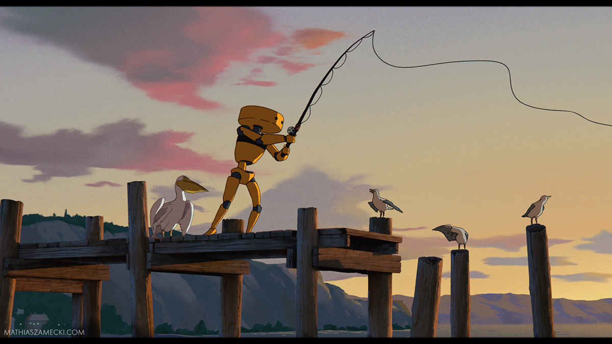 机器人Robo-bee的日常：这是绘本插画还是动漫原画？总之先睹为快