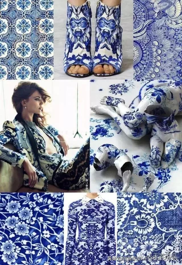 中国传统纹样“之”青花纹样