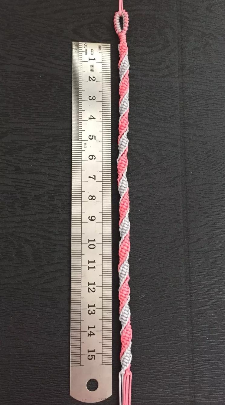 四种超仙气手链教程,简单又好看四根线编的手链