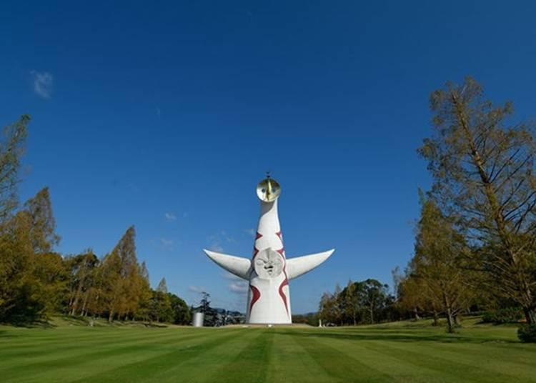 仿佛误入另一个世界的震撼景色,大阪万博公园太阳之塔