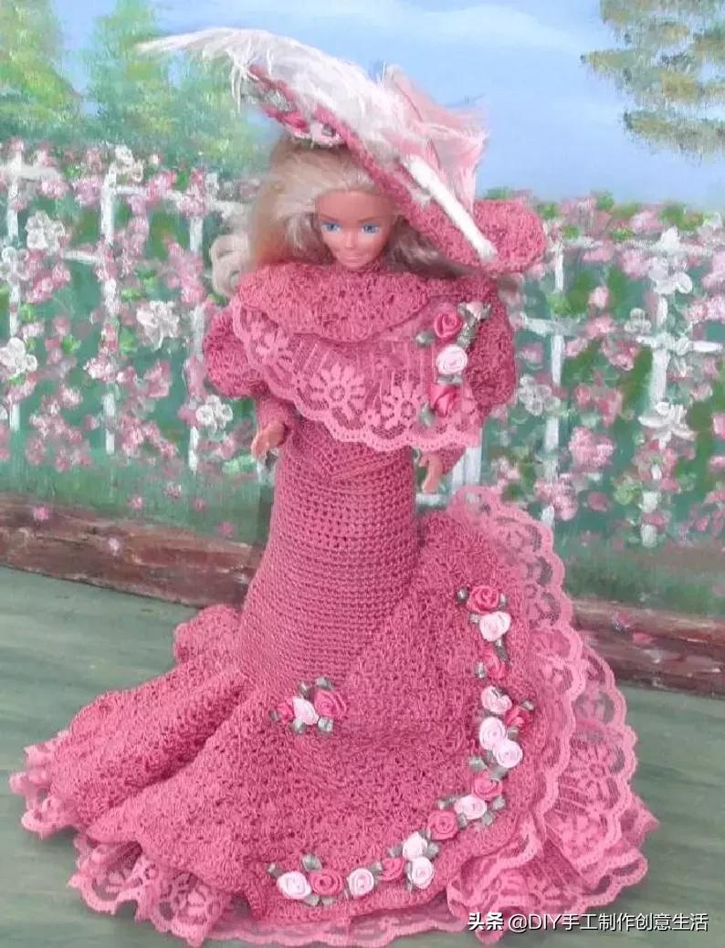娃娃的衣服怎么钩简单,钩最简单的娃娃衣服教程