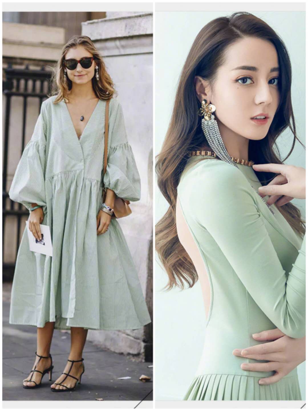 简单利落的颜色和款式搭配,好看的绿色与橙色搭配