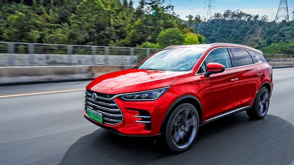 比亚迪vs福特底盘,比亚迪唐dm-p对比汉兰达