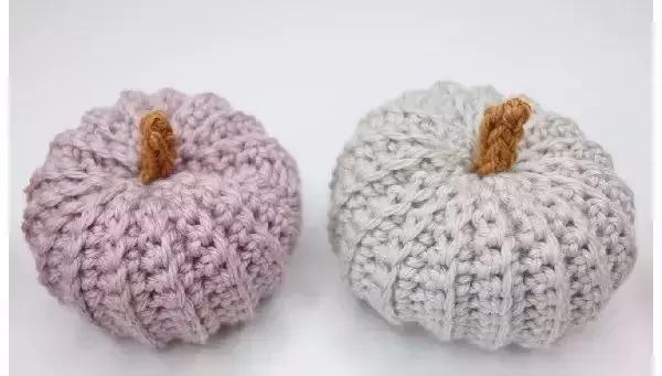 南瓜储物盒钩针教程,小南瓜卡子钩针教程