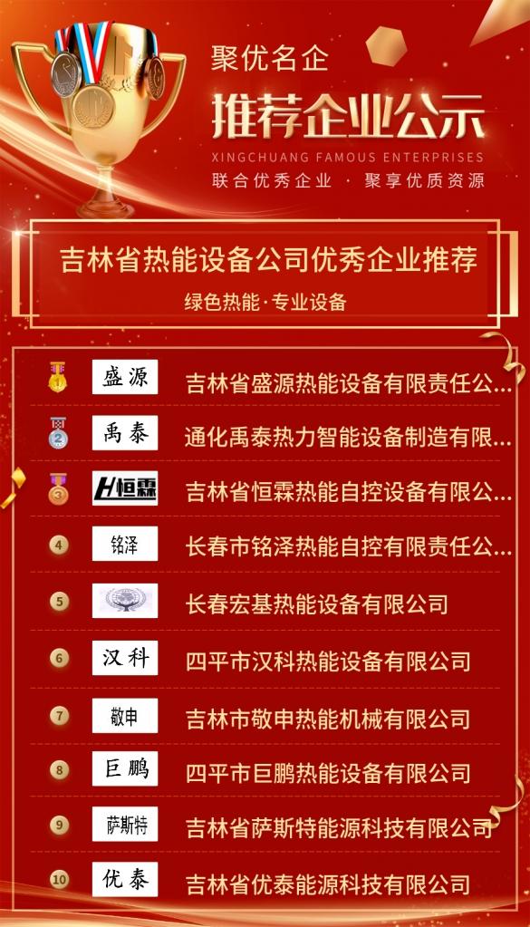 吉林市优秀企业排名,吉林优秀企业排名