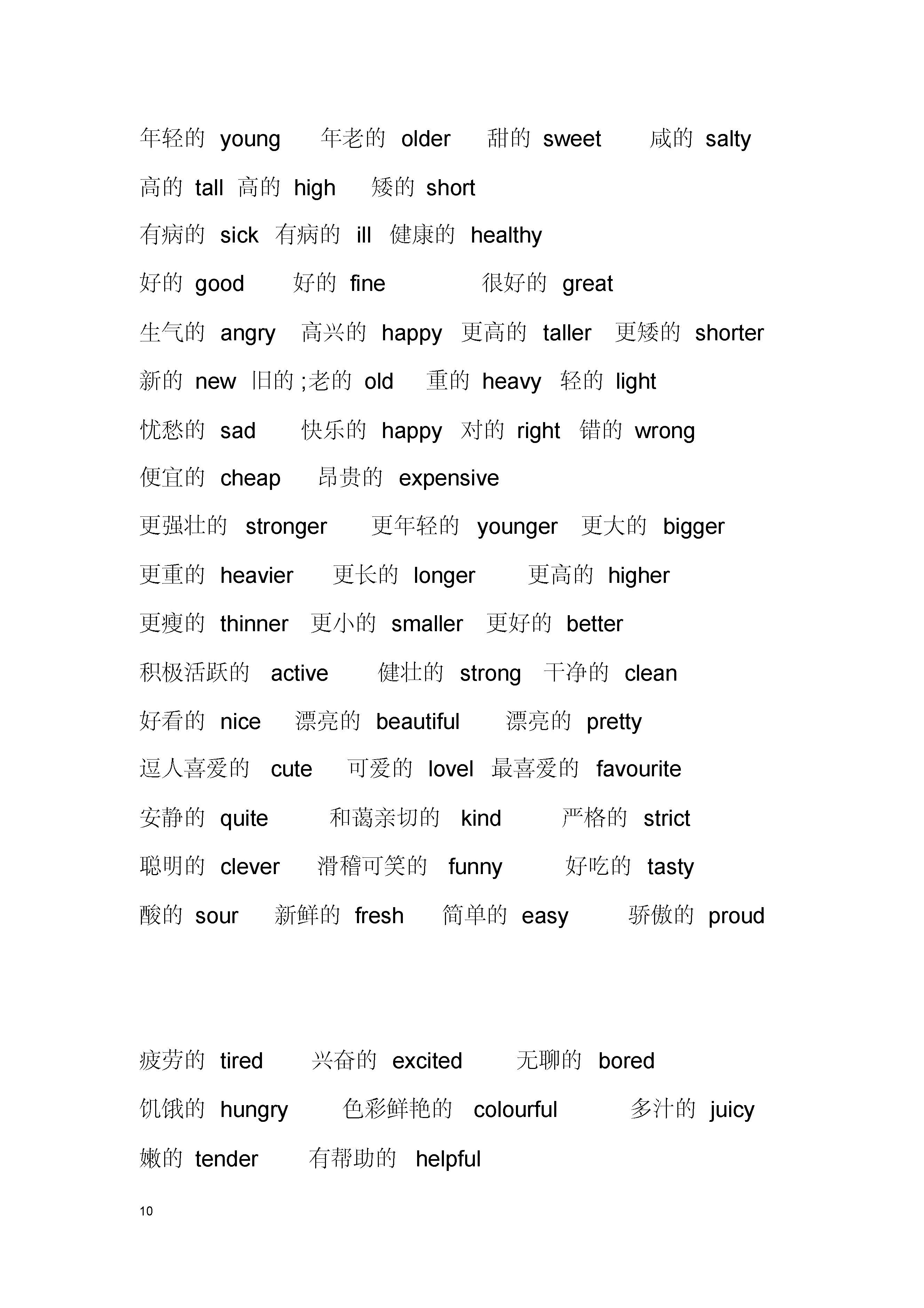 四年级英语单词上册全部单词教学,初一英语单词学习重点