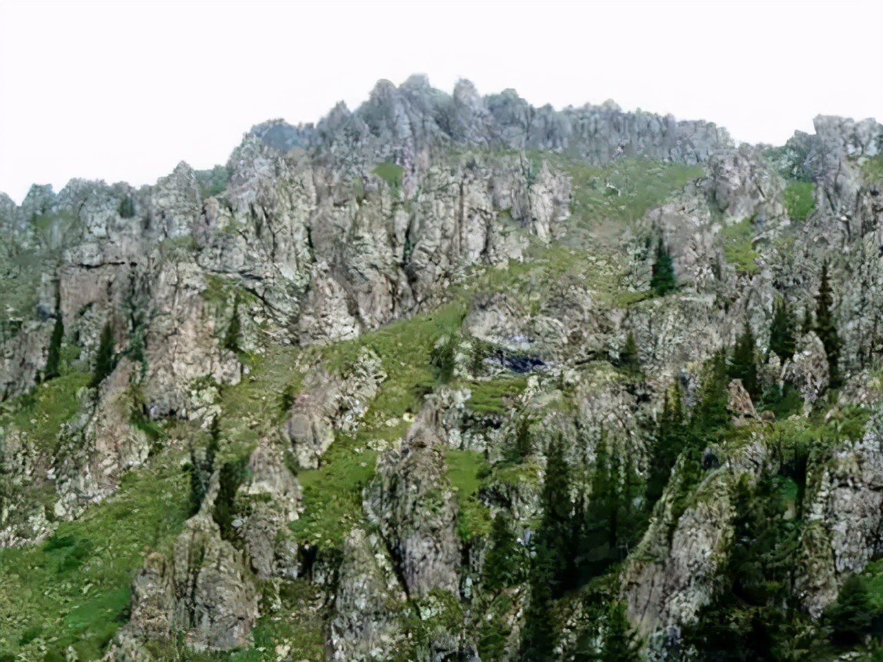 天山天池博格达峰马牙山,博格达峰马牙山