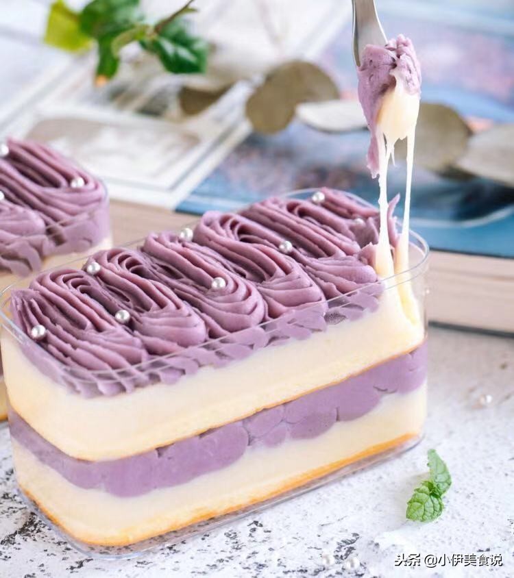 紫薯芋泥麻薯盒子的做法视频,哈尔滨肉松芋泥麻薯盒子