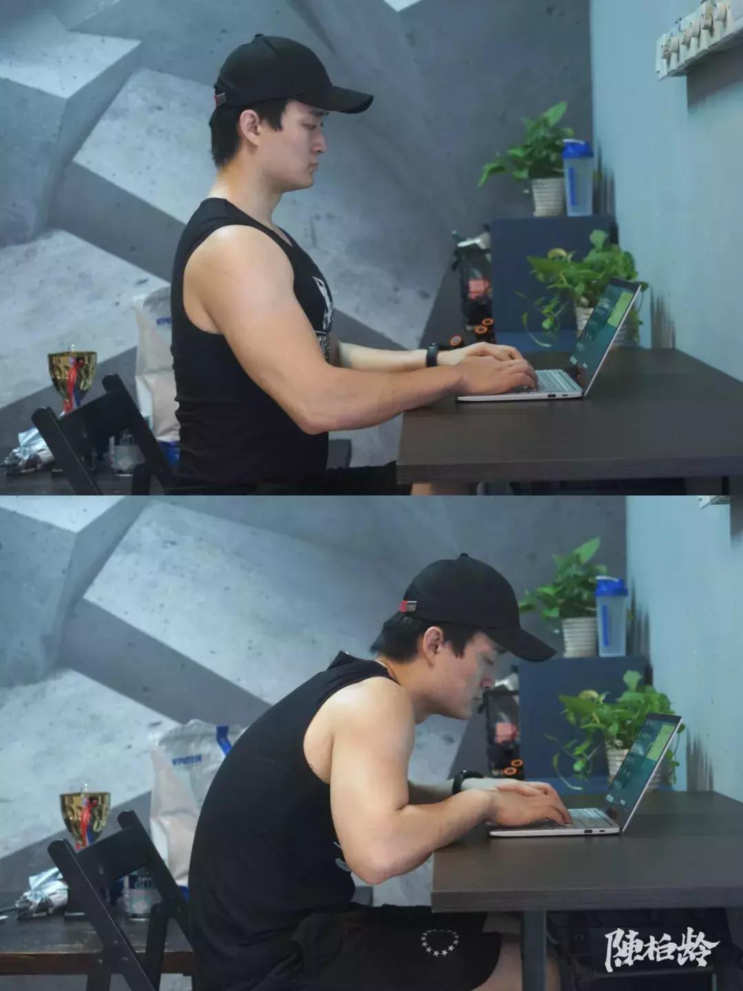 圆肩矫正动画,圆肩体态矫正训练