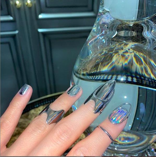 韩国女团风美甲短甲,韩国女团超流行美甲