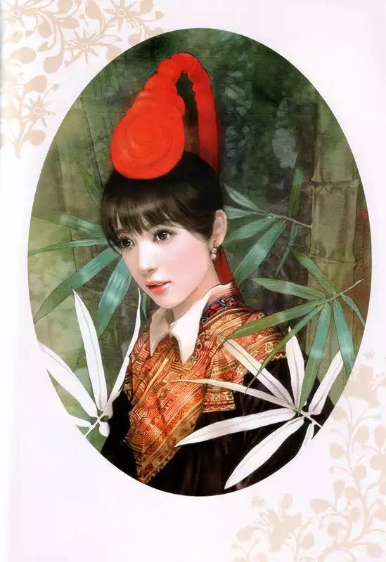 56个民族人物画,56个民族各具风韵白描人物画